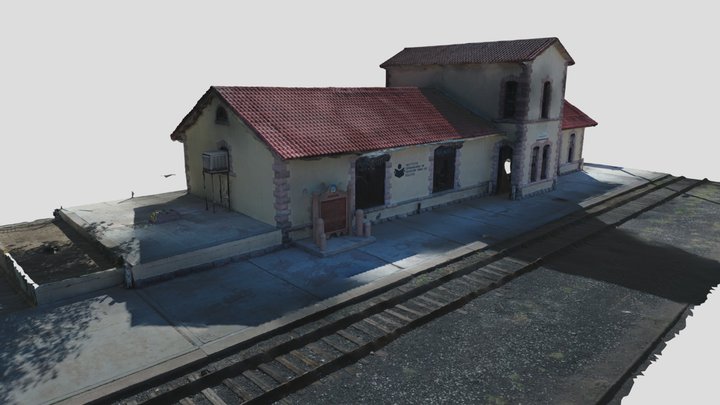Estación de tren, Villa Ahumada 3D Model