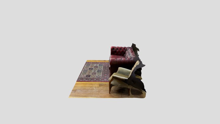 Griffith sound stage couch - polycam 3D Model