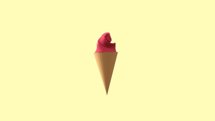 Simple Ice cream (low poly)