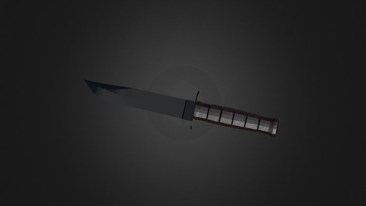USMC kabar knife 3D Model