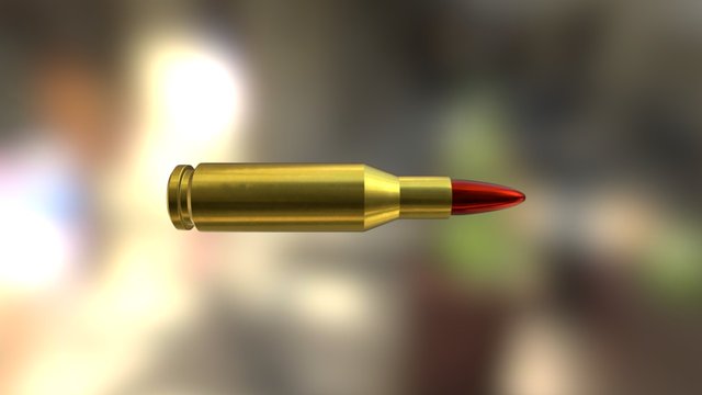 Bullet 7.62 mm 3D Model