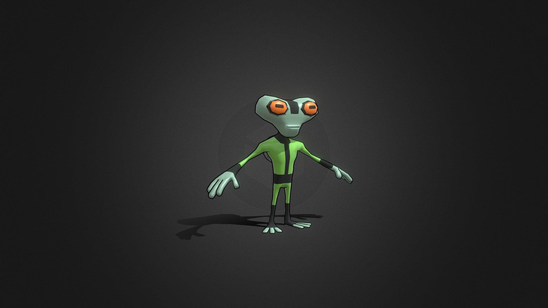 Gray Matter Ben 10 Lowpoly Character