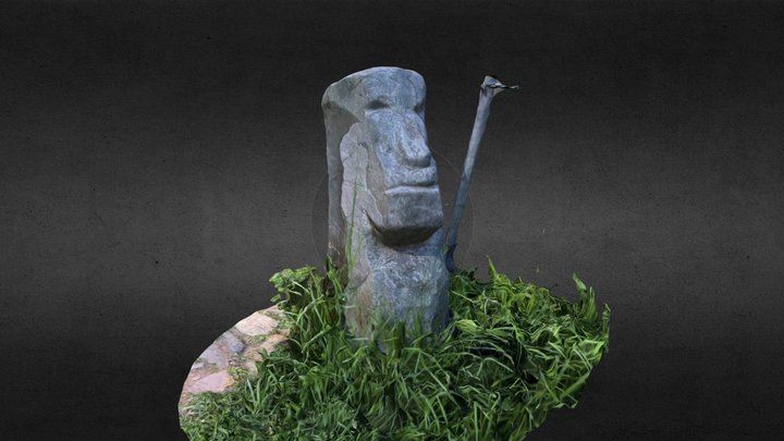 Carved Face Rock 2 - Cusco, Peru 3D Model