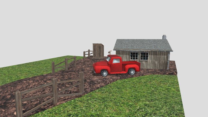 DAE Diorama retake – Small farm 3D Model