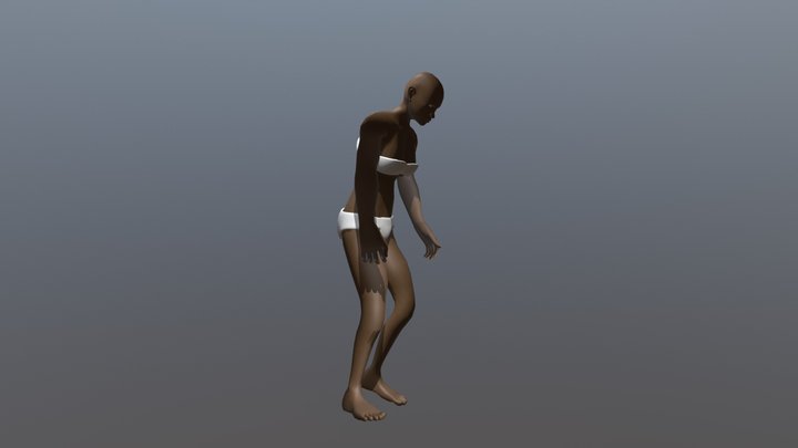 Middle Passage Female Slave 3D Model