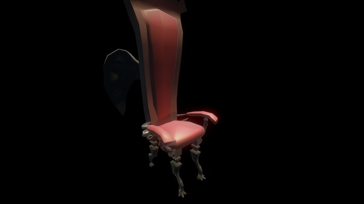 Winged Chair 3D Model