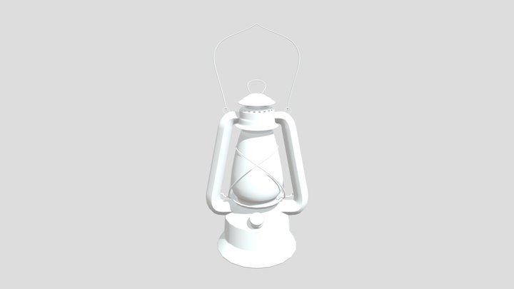 Oil Lamp 3D Model