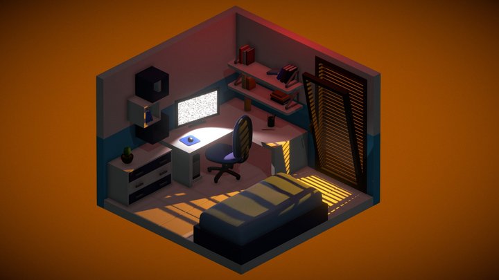 isometric 3d model