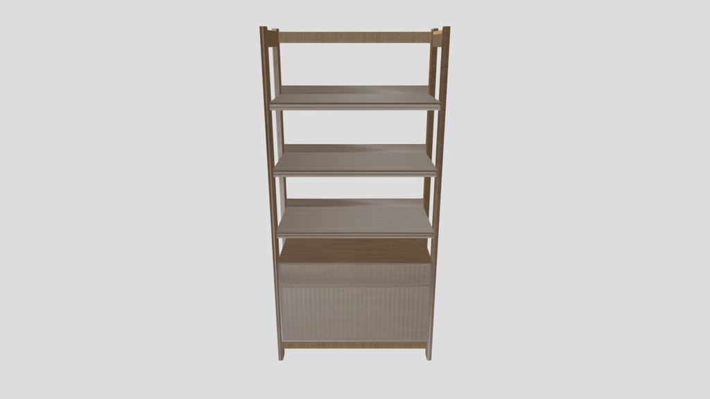 Walker Edison Modern Reeded Bookshelf