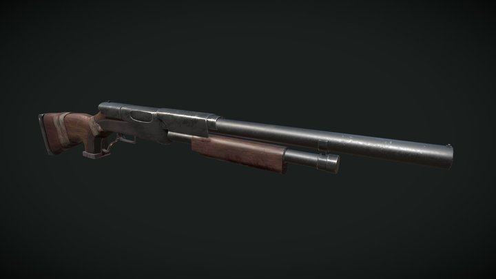 Bandaged Shotgun 3D Model