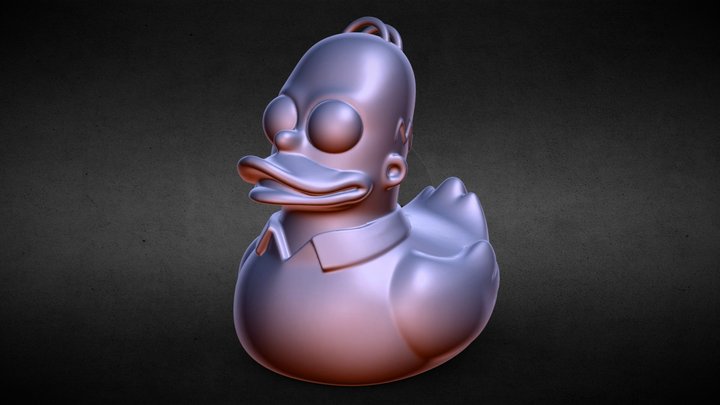 Homer Simpson - Rubber Duck 3D Model