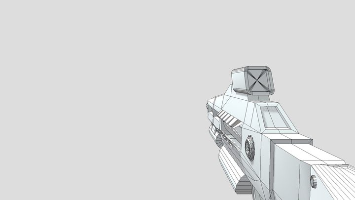 CT4012-2024 Energy Powered Battle Rifle 3D Model