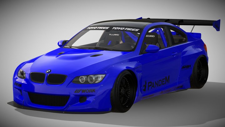 2017 PANDEM BMW M3 (E92) Rocket Bunny GT Wing