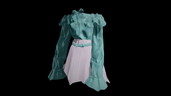 Korean Fashion 3D Model