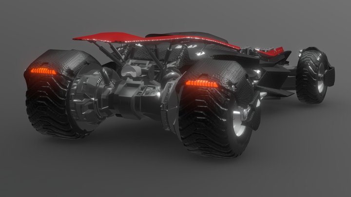 Bat Sports car 3D Model