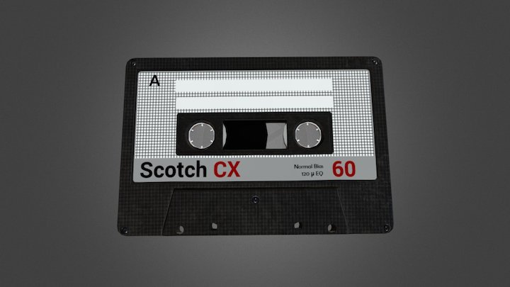Cassette Tape 3D Model