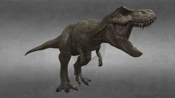 Animated Rexy 3D Model