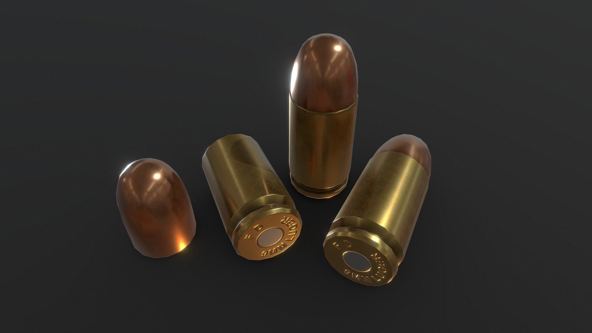 Ammo 9x19mm Parabellum - Buy Royalty Free 3D model by Pedro Silva (@pxdrosi...