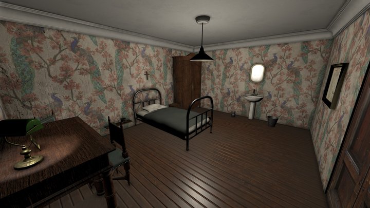 Old Room - Colonial Architecture 3D Model