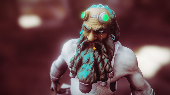 Texture Exercise 03 - Dwarf (WIP) 3D Model