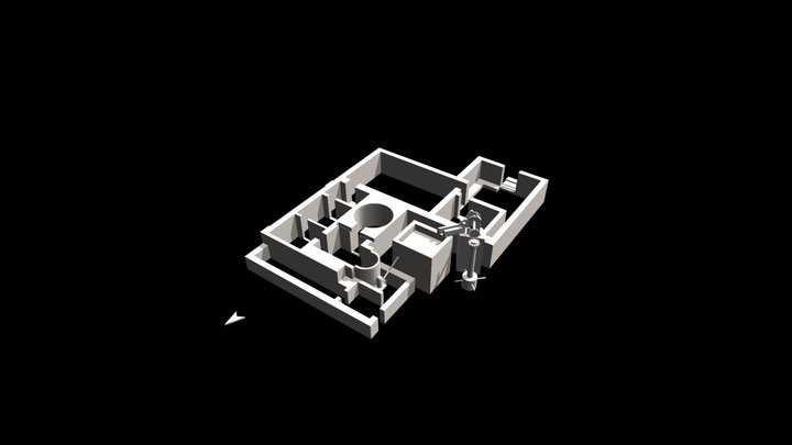 Cosa Bath Model with Water Lifting Device 3D Model