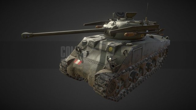 Sherman Firefly 3D Model