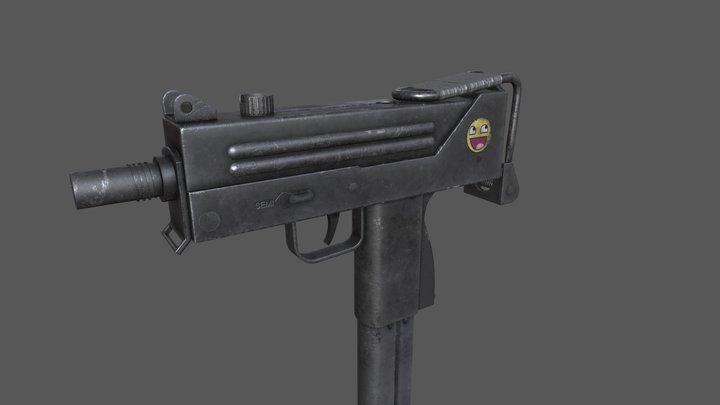 Ingram Mac-10 for ZM:R 3D Model