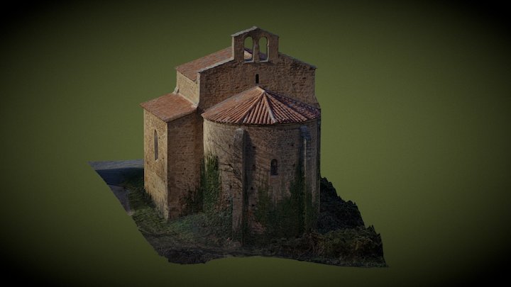 Chapelle romane de Couzan 3D Model