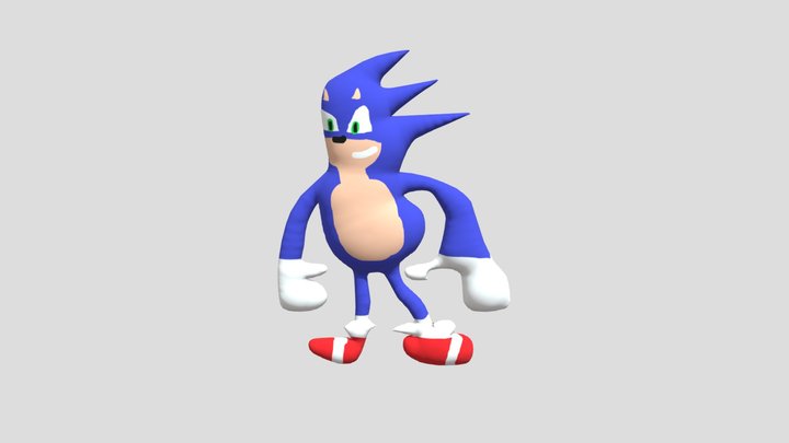 2 minute sonic model 3D Model