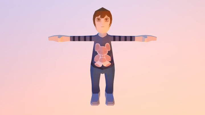 1131448094-江婕莉-W14-Sampe角色基模 3D Model