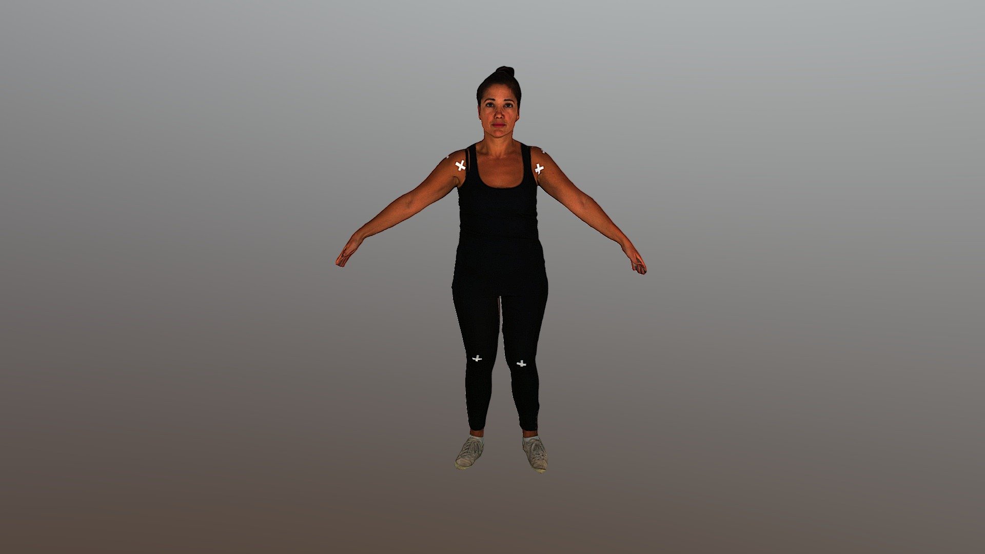 Woman T pose