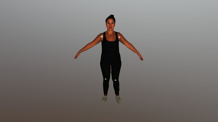 Woman T pose 3D Model