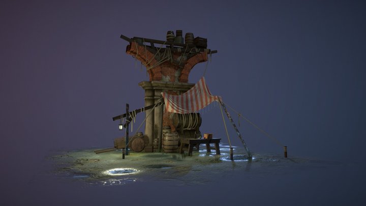 【练习】小场景（Small scene） 3D Model