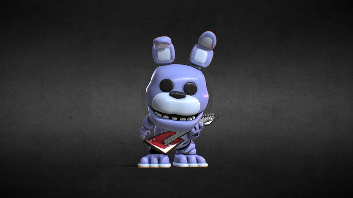 Funko POP! Fnaf 1 Bonnie - 10th Anniversary 3D Model
