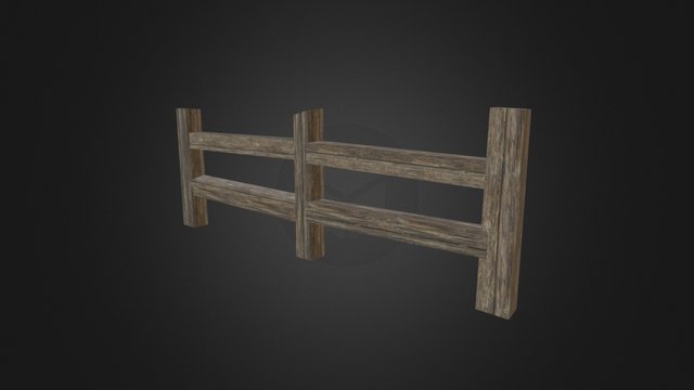 Fence (Wood) 3D Model
