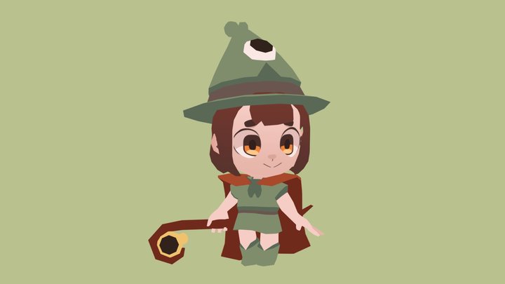 Fishy Wizard 3D Model