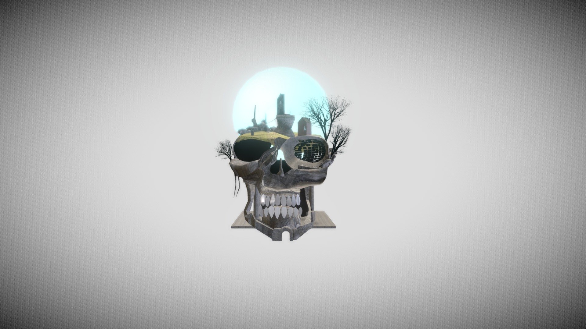 Anamorfoza craniu - 3D model by art-of-melle (@melle) [e531780] - Sketchfab