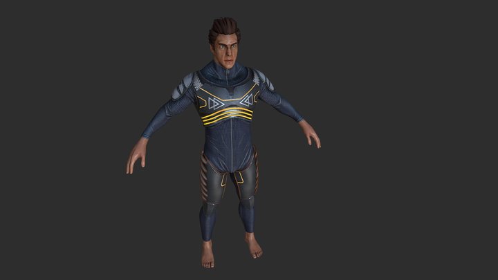 Chara ScI-Fi 3D Model