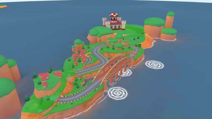 GCN Mushroom Bridge 3D Model