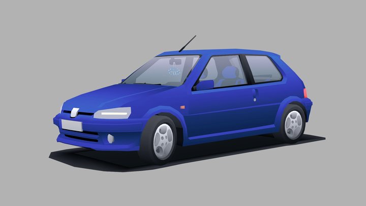 Peugeot 106 S16 3D Model