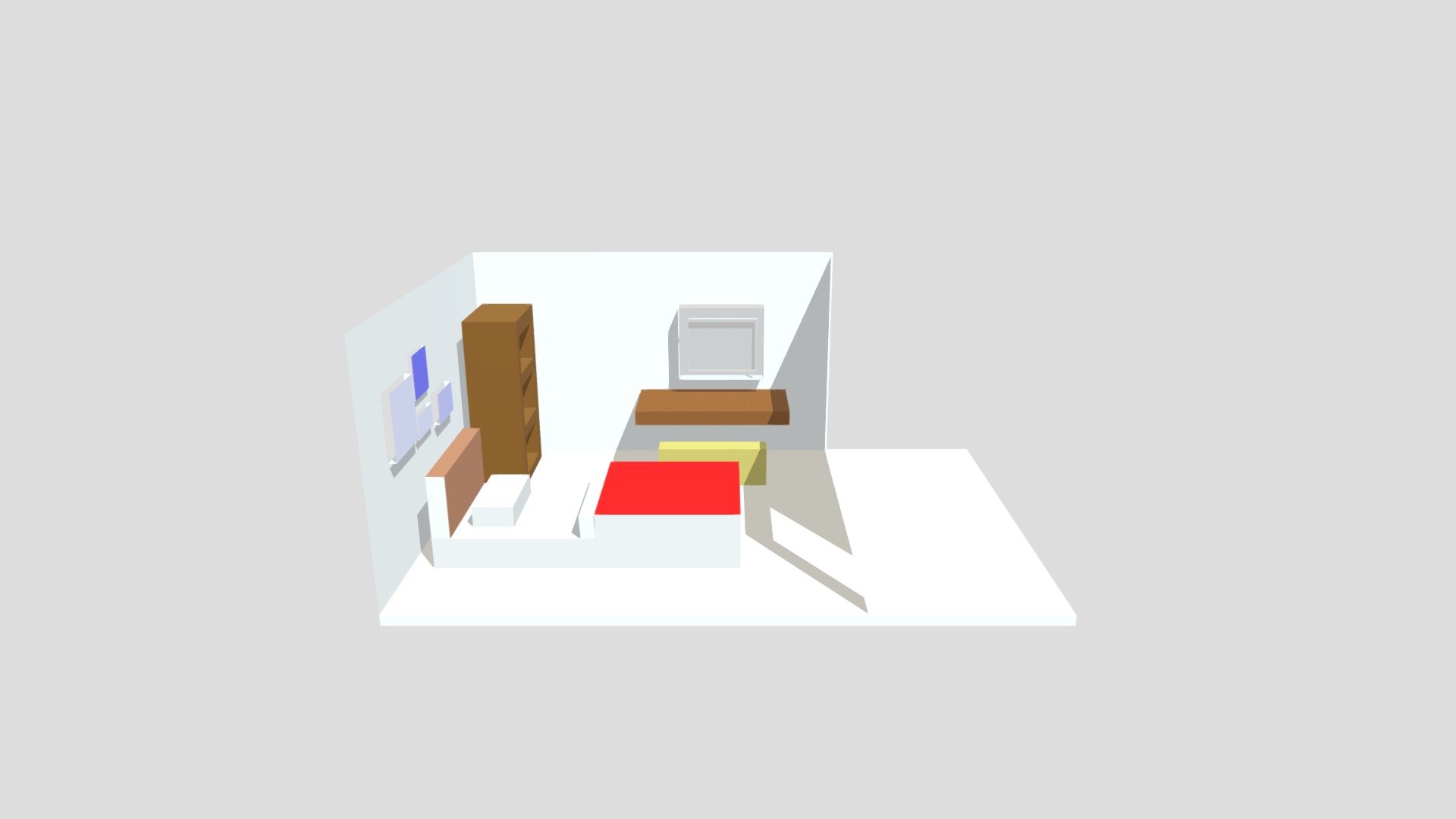 Bedroom Download Free 3d Model By Canny0312 [e53588b] Sketchfab