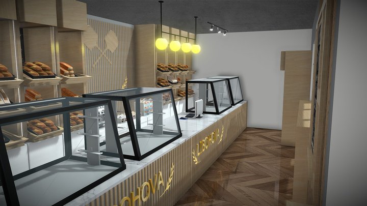 bakery interior 3D Model