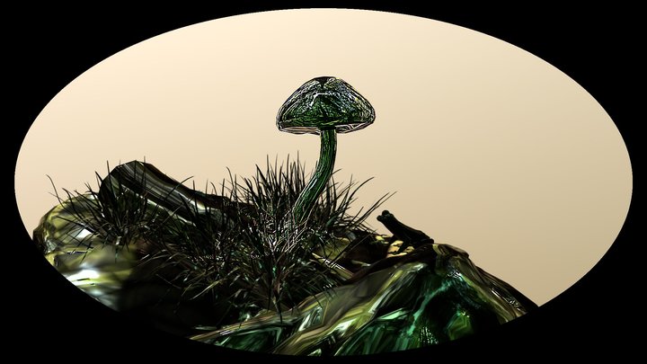 Mushroom Pond 3D Model