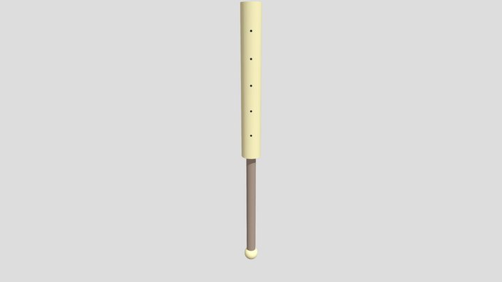 Beisbolke su kamuoliuku 3D Model