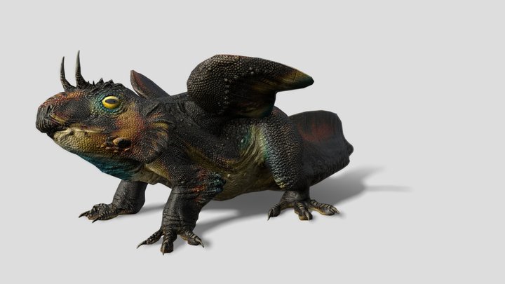 Frog Dragon - William Animated 3D Model