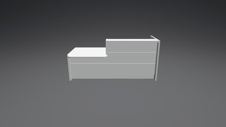 LAV20L Reception Desk 3D Model