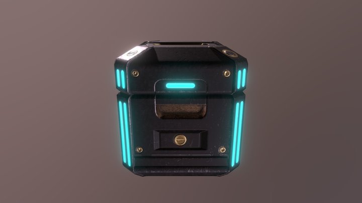 Sci-Fi Crate 3D Model