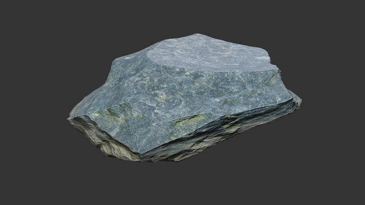 Rock 2 Mid Poly 3D Model