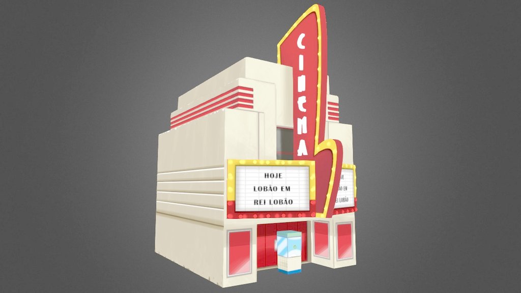 Cinema - 3D model by projetocidadenotavel [e5382a5] - Sketchfab