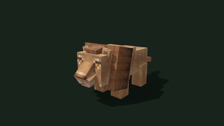 Minecraft Mob - Lion 3D Model